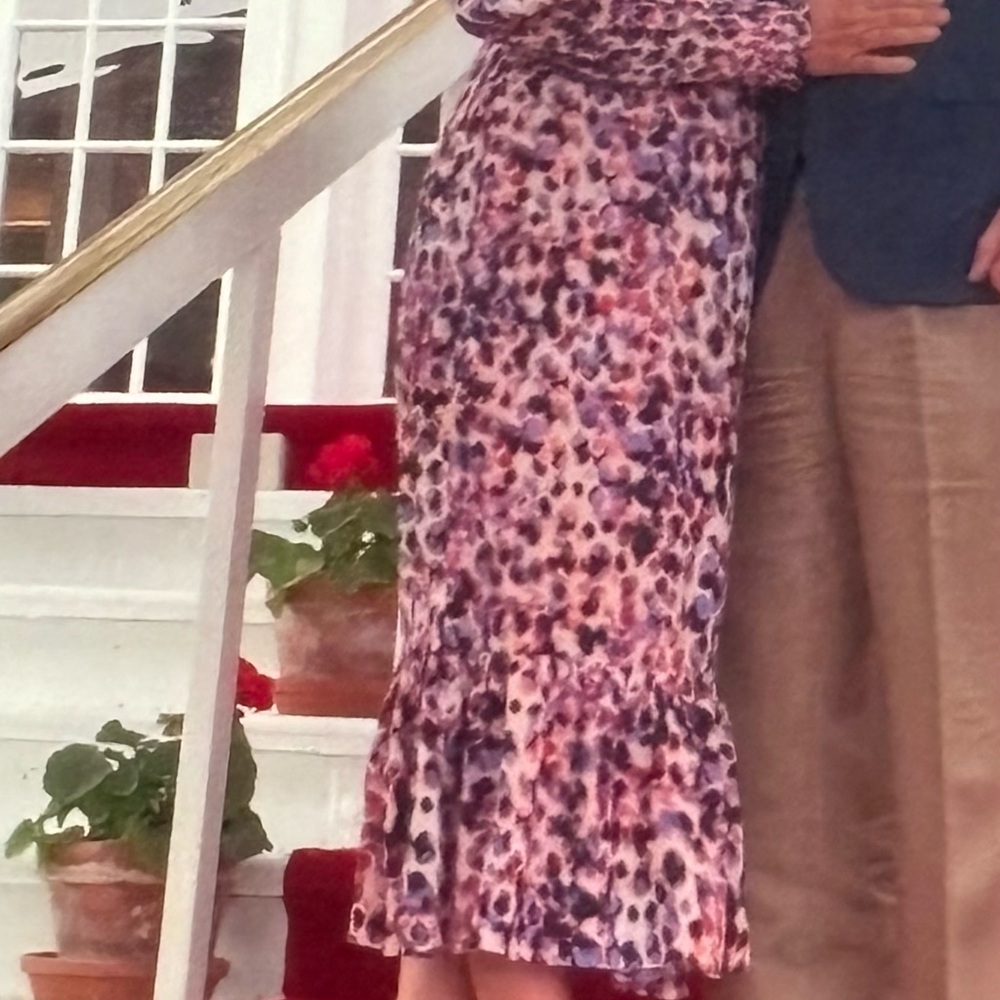 Little Mistress Pink and Purple Patterned Dress